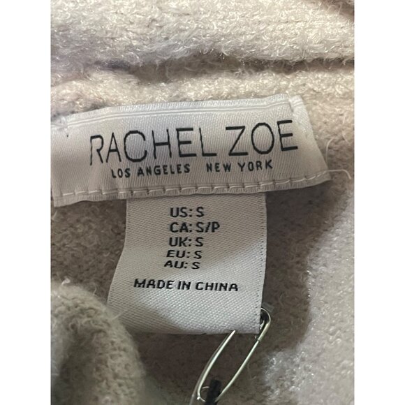 Rachel Zoe Womens Open Front Cardigan Sweater Size S Beige Long Sleeve Pockets - Picture 5 of 7